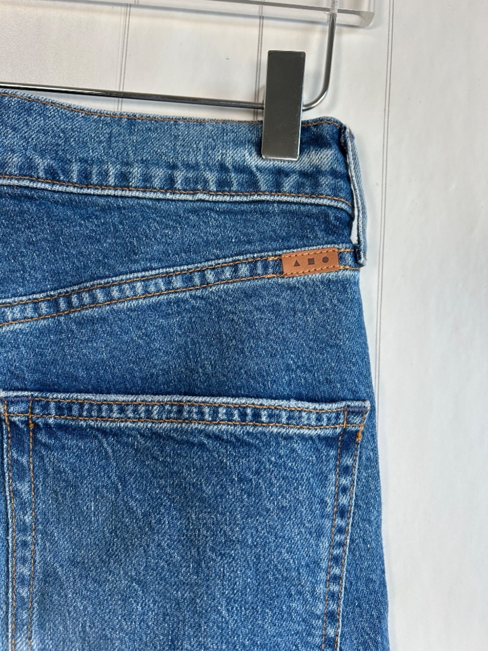 AYR size 27S The Secret Sauce Jeans blue medium wash straight loose leg FLAWED - Picture 5 of 11